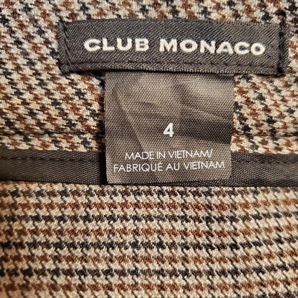 Club Monaco Houndstooth Leather Pants - Picture 4 of 6